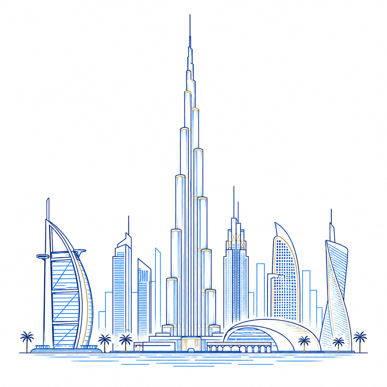 Dubai training destination icon