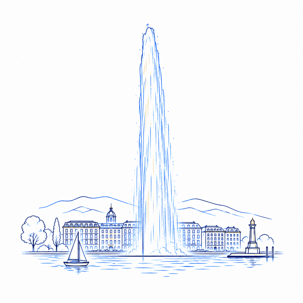 جنيف training destination illustration